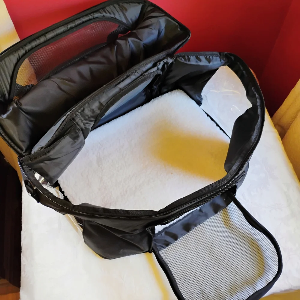 Portable Black Pet Carrier